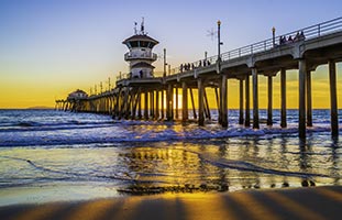 image of Huntington Beach Pier where Eden started